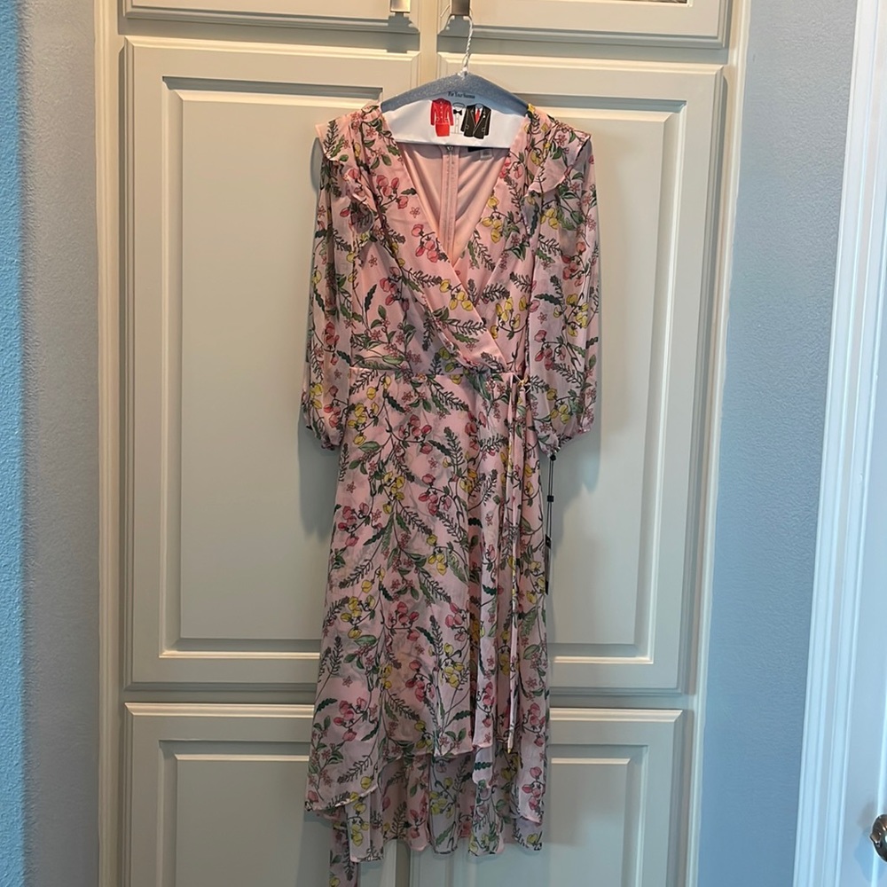 NWT Tommy Hilfiger pink flower dress size 6